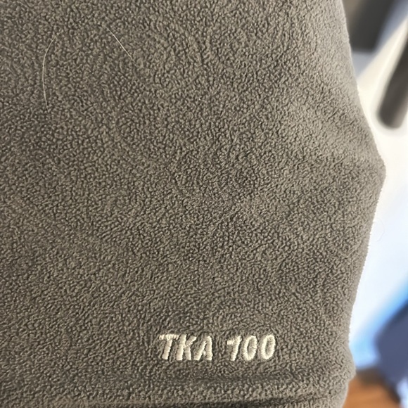 Women’s The North Face TKA 100 1/4 Zip Paisley Gray Pullover Fleece size Small - Picture 8 of 8